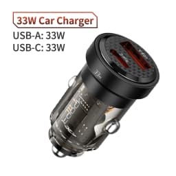 Toocki 33W Car Charger Quick Charge PD 3.0 SCP 5A USB Type C Car Phone Charge Fast Charging For iPhone 14 13 Xiaomi Samsung S23