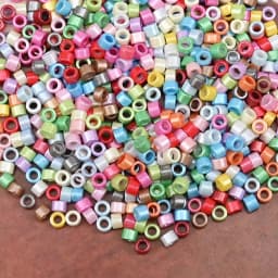 2.5mm Pearl Colour Antique Small Craft Beads Mini Glass Cylindrical Beads for Making Bracelet and Necklace