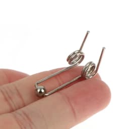 2Pcs/set Wire Diameter 1.2mm Curling Iron Replacement Double Return Torsion Spring Hair Curling Rod Accessories