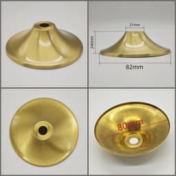 M10 Ceramic Desk Lamp Brass Base Cover Pure Copper Desk Lamp Plate I-Shaped Connector DIY Brass Lighting Hardware Accessories