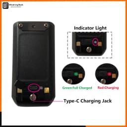 Baofeng UV-21 Pro V2 Li-ion Battery Original High Capacity DC 8.4V Type-C Charge UV21 Pro BL-21UV Battery For UV21 Walkie Talkie