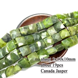 Wholesale 100% Natural Green Jade Cylinder Square Irregular Faceted Round Stone Beads for Jewelry Making Diy Bracelet Charms