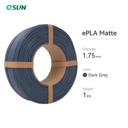 ESUN PLA Matte 3D Printer Filament 1.75mm Dimensional +/- 0.03mm 1KG (2.2 LBS) Spool 3D Printing Material For 3D Printers