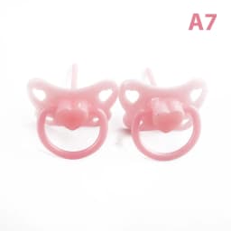 2Pcs Lovely Doll Pacifier Doll Play House Supply Dollhouse Dummy Nipple Kids Toy
