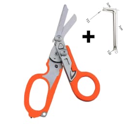 Raptor Emergency Response Shears Multifunctional Scissors with Strap Cutter and Glass Breaker with Compatible Holster