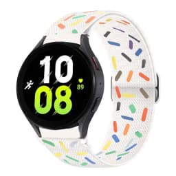 20mm 22mm strap For Amazfit bip 6/Samsung Galaxy Watch 7/6/5/4 classic Nylon Elastic HUAWEI GT5/Redmi watch 5 active Lite band