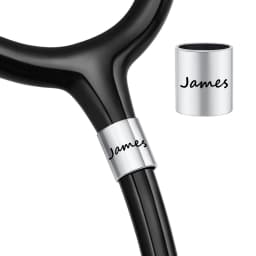 Vnox Free Customized Stethoscope Name Tag Charm for Nurse Doctor Vet,Personalized Stainless Steel Stethoscope ID Lable Accessory