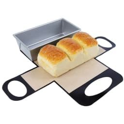 Reusable Silicone Bread Loaf Pan Liners, Nonstick Long Handles Bread Pan Baking Mats, for 9x5inch Bread Pans, Heat Resistant