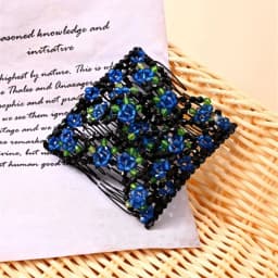 Easy Hair Accessories Stretchy Magic Beads Double Hair Comb Hair Combs Clips Elasticity