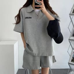 Women's Tracksuit Short Sets Sportswear Solid Print Shorts Sleeve Blouse Shorts Tracksuits Female Summer Casual Two Piece Sets