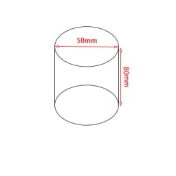 Black Solid Cylinder Acrylic Perspex Display Block Stand Ring Earring Necklace Holder Organizer Jewelry Counter Add Height Riser