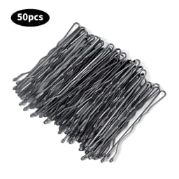 100/50pcs Black Straight Line Hair Clip U-shaped Needle Lady Hairpins Curly Wavy Grips Women Bobby Pins Styling Hair Accessories