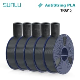 SUNLU 5KG PLA Plus/Clear/AntiString Filament 1.75mm 1kg Spool (2.2lbs) Neatly Wound Filament Fit Most FDM Printer