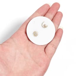 50pcs Earrings Display Cards 5x5cm Solid Round Blank Paper Cards Cardboard For Hang Price Tag Jewelry Holder Retail Packaging