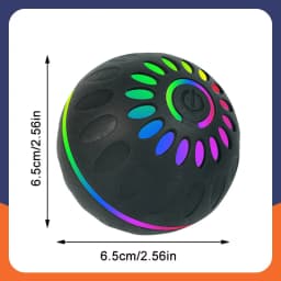 Interactive Smart Dogs Toys Balls - USB Automatic Moving Bouncing Ball for Puppy to Large Dog - Electronic Pets Ball Birthday Gi