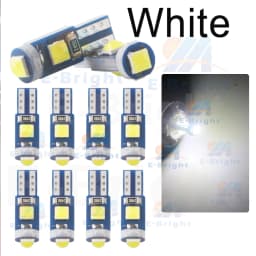 10PCS T5 W3W PCB 3030 3 Led Car Dashboard Bulbs Warming Instrument Lights Indicator 12V DC White Ice Blue Red Green Amber Pink