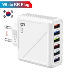 3.1A 6Ports USB Charger Fast Charging Mobile Phone Adapter For iPhone Samsung Xiaomi Huawei Multi Port Quick Charge Wall Charger
