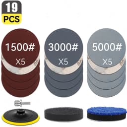 Sand Paper Sanding Discs Hook And Loop Adhesive Sandpaper For Car Headlight Restoration Polishing Sander Polisher Backing Pad