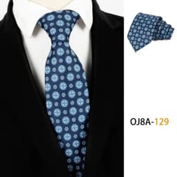 Fashion 8CM Mens Necktie Print Patterns Classic Neck Ties For Man Groom Handfeel Polyester Necktie Business Wedding Accessories