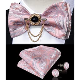 Exqusite Men's Self-tie Bowties Wedding Neck Ties For Man Accessories Cufflinks Hanky Brooch Set Red Black Yellow Blue Bowtie