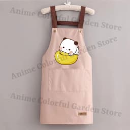 Bubu Dudu Kitchen Waterproof Oil Resistant Apron for Men Women Anime Fashion Aprons Cooking Solid Color Hotel Work Clothes Gifts