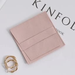 50pcs Custom Logo Name Print Microfiber Jewelry Rings Necklace Organizer Gift Bags Wedding Favor Candy Goodie Bag Small Business