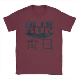 Men Blue Sun Logo Firefly Serenity T Shirts Cotton Tops Leisure Short Sleeve Round Collar Tees Gift Idea T-Shirt