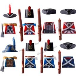 Medieval Military Castle Black Hawk Knight Building Blocks Gothic Cavalry Armor Shield Axe Soldier Figure Accessories Bricks Toy