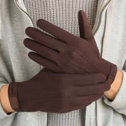Winter Man Keep Warm Touch Screen Fashion Simple Windproof Gloves Plus Fleece Thickened Cycling Driving Outdoor Sports