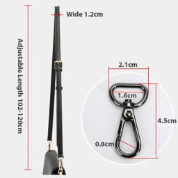 1.2cm Wide Genuine Leather Bag Strap Handbag Crossbody Bag Durable Belt Replacement Modifications Shoulder Strap Bag Accessories