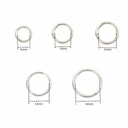 5-30pcs O Rings Metal Bag Buckles 16-38mm Openable Spring Clasp Carabiner Clip Snap Hook Keychain for DIY Handbag Accessories