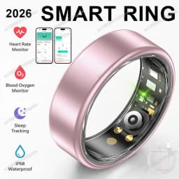 2026 New Smart Ring Heart Rate Blood Pressure Sleep Monitor Motion Tracker IP68 Waterproof Men Women Smart Ring Holiday Gift R10