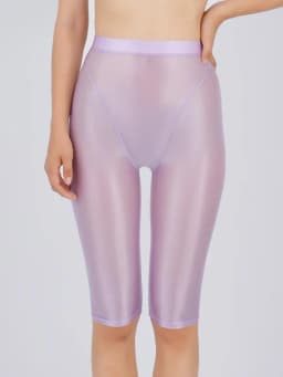 Sexy Women Thin Sheer See Through High Waist Shorts Pants Candy Color Elastic Shaper Hot Short Soft Casual Yoga Short Pant