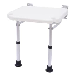Bathroom Seat Wall Mounting Shower Seat Foldable Folding Seat Shower Stool With Support Legs Maximum Load Capacity 100KG