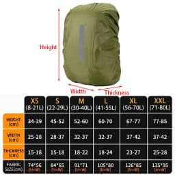 Waterproof Backpack Cover Ravel Safety Outdoor Backpack Cover Waterproof Rain Cap Cover