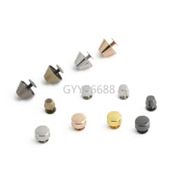 20/50/100PCS 8-15mm Metal Screwback Rivet Studs For Leather Craft Luggage Handbag Purse Bottom Protective Feet Nails Accessories