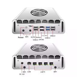 Intel N150 Firewall Mini PC AMD Ryzen Embedded R2314 4x2.5G LAN Soft Router Proxmox PfSense OPNsense Server Industrial Computer