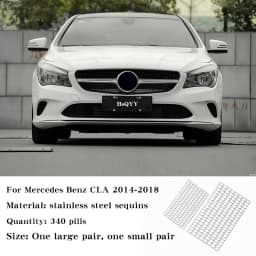 For Mercedes Benz A GLA CLA Class W177 W176 H247 C117 C118 Car Air Intake Grille Decoration Sequin Starry Sky Net Trim Sequins