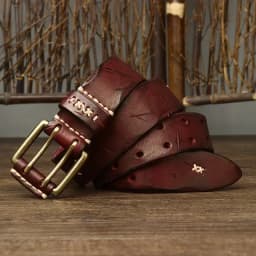 3.8CM Men High Quality Genuine Leather Brass Buckle Belt Luxury Designer Belts Men Pure Cowskin Fashion Strap Male Jeans for Man