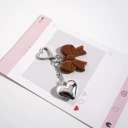 Acrylic Bow Tie Keychains Advanced Temperament Pendant Couple Friend Backpack Car Keychain for Gift