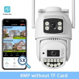 BESDER 15MP Wifi IP Camera PTZ 10MP Three Screen 180° Wide Angle Outdoor Auto Tracking 8MP CCTV Security Protection O-Kam Pro
