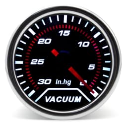 52mm Racing Gauge 12V LED Smoke Len -1~0~2 BAR Turbo Boost Water Temperature Oil Pressure Voltmeter Air Fuel Ratio Meter For 12V