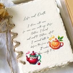 18pcs Creative Self-made Fruit Flower Tea Kettle Scrapbooking Stickers/decorative /DIY Craft Photo Albums Planner Stickers