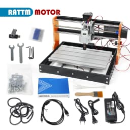 【USA Stock】3 Axis Upgrade 3018 Pro CNC Router Machine Kit,with Limit Switches & Emergency Stop,3018-PRO DIY Mini GRBL Control