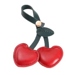Leather Cherry Keychain Pendant Farmhouse Style Accessory for Bags Popular Product
