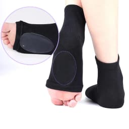 Arch Support For Flat Foot Pain Relief Plantar Fasciitis Heel Spurs 1Pair Sleeve Cushioned Soft Elastic Gel Pad Fabric Arch Sock