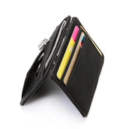 2026 Men Ultra Thin PU Leather Mini Small Magic Wallet with Zipper Coin Pocket Purse Women Pouch ID Credit Bank Card Case Holder