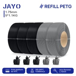 JAYO 5.5KG 3D PETG / High Speed Matte PETG / PLA Classic Printer Filament 1.75mm 3D Printer Filament Neatly Wound PETG for 3D