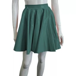 Plus Size Sweet Girl A-Line Goth Skirts Casual PVC Bottoms High Waist Faux Latex Slim Fit Mini Skirt Women Solid Sexy Club Skirt