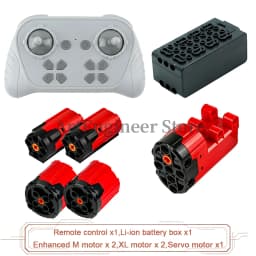 1000mAh 8 Way Remote Programmable APP Control Kit Rechargeable Battery Box Power Functions Motor Building Blocks Set Car Modify